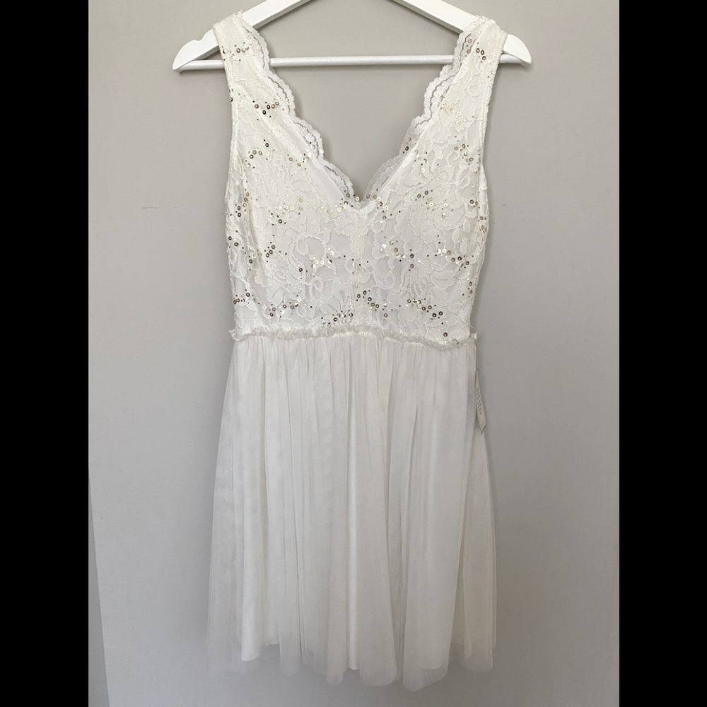 Lace and tulle dress